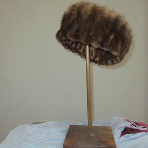 Vintage Fur Pillbox Hat